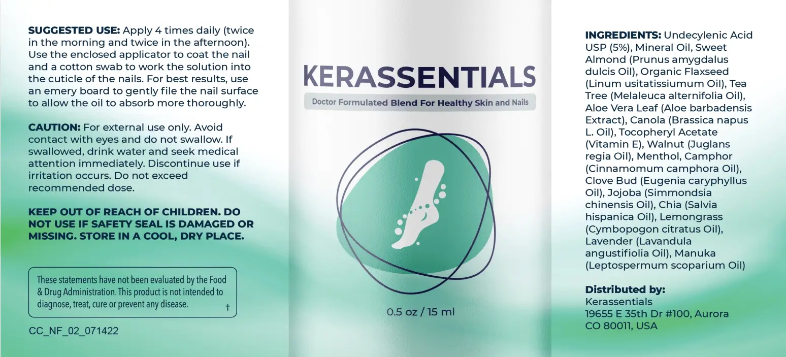KeraSsentials Label Facts Panel